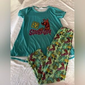 Boutique Girls Scooby Doo High Low Tunic Top Pants outfit 14/16